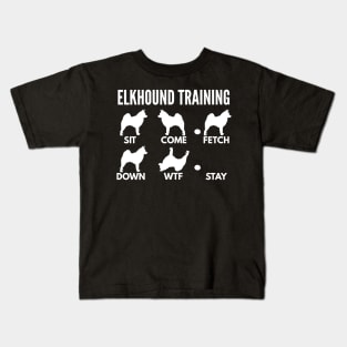 Elkhound Training Norwegian Elkhound Tricks Kids T-Shirt